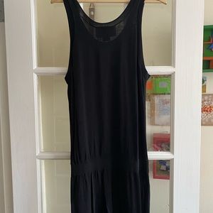 Black summer knit jumpsuit